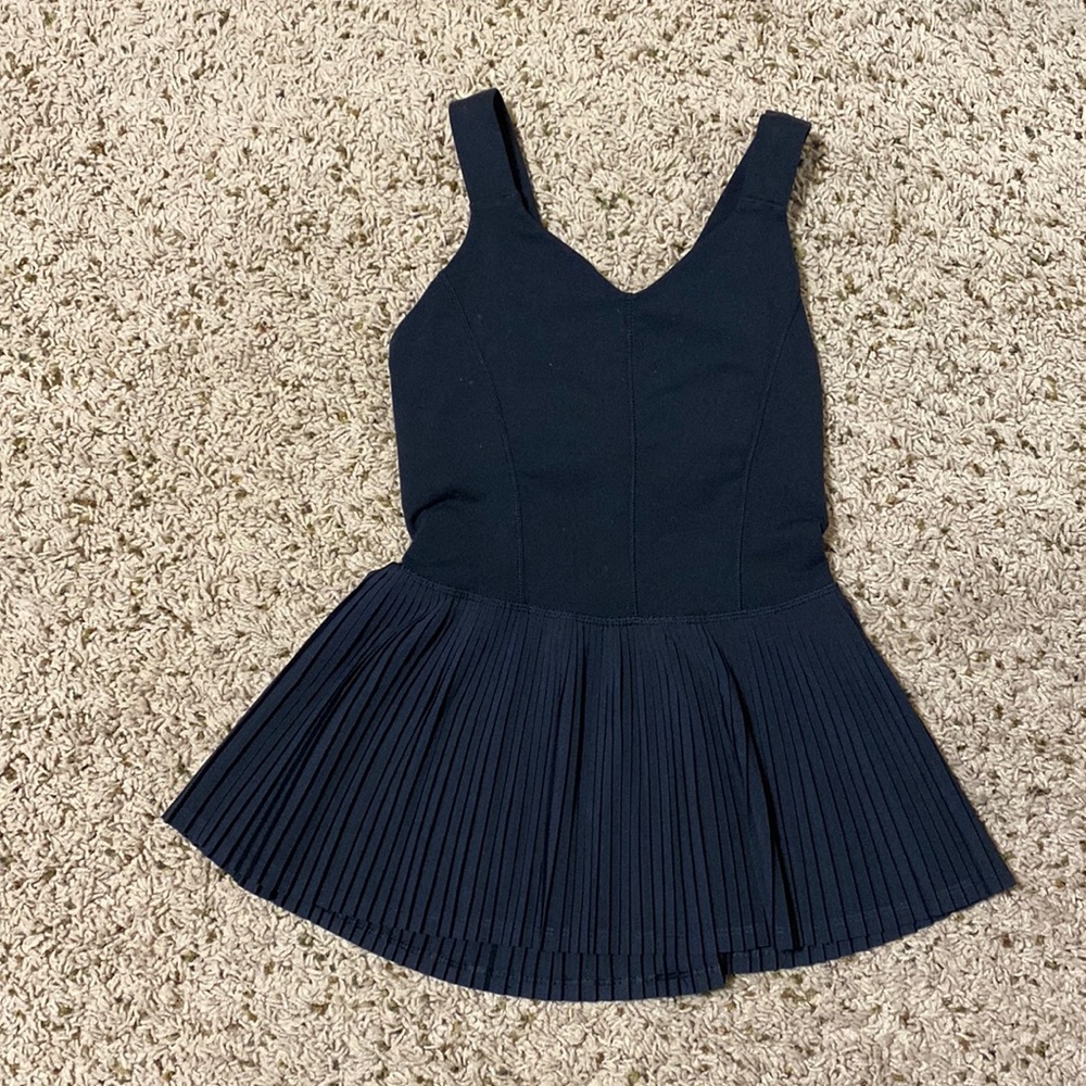 Like new Peplum babydoll lululemon black tank top size 2